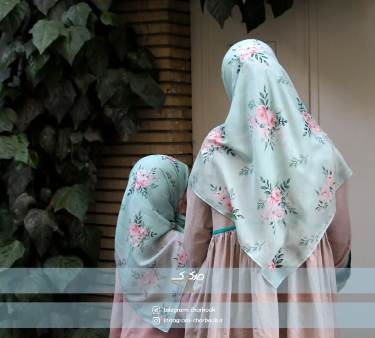 روسری نخی گل نعنا