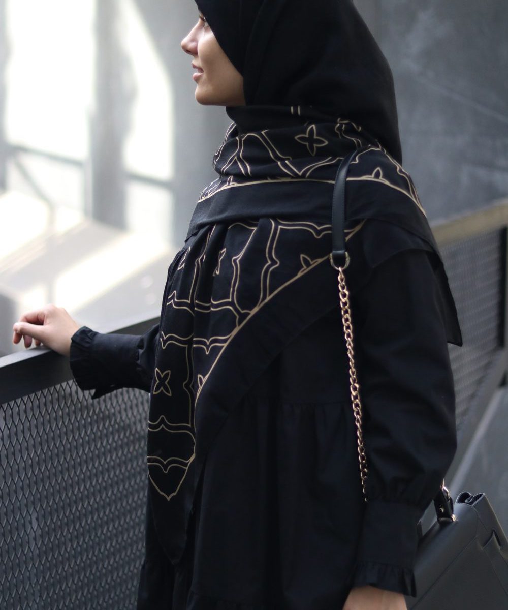 روسری خاتم مشکی