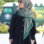 روسری نخی قاصدک سبز