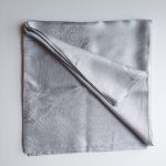 روسری ژاکارد لمه دار لنا نقره ای