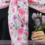 روسری گل آبرنگی