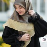 روسری برنزی مودال مجلسی