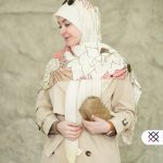 روسری ژاکارد نخ نوک گلی