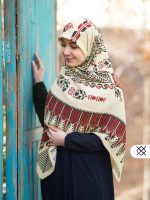 روسری سهره زرشکی نخ ابریشم
