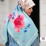 روسری توییل آبی