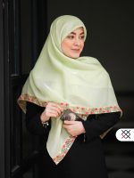 روسری تیفانی یراقدار گل ریز مجلسی