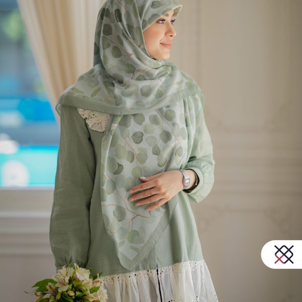 روسری برگ چی سبز