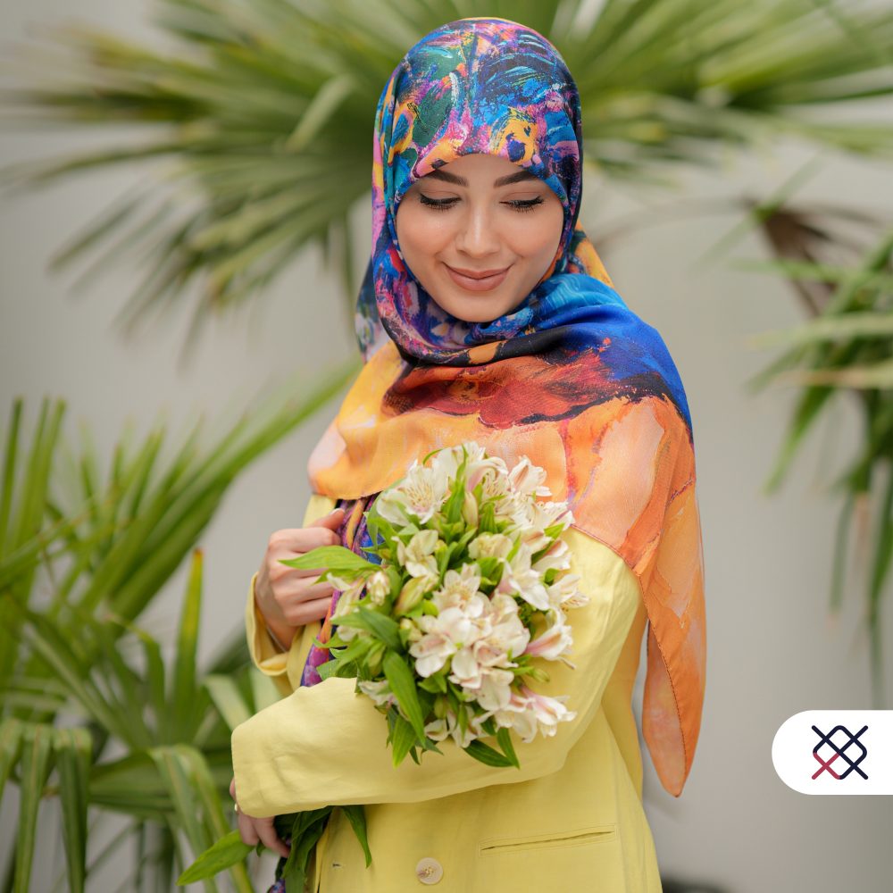 روسری فخرنژاد نخی حصیری