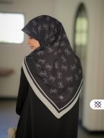 روسری پاپیونیان مشکی نخی