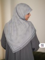 روسری پاپیونیان طوسی نخی