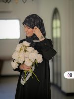 روسری پاپیونیان مشکی نخی