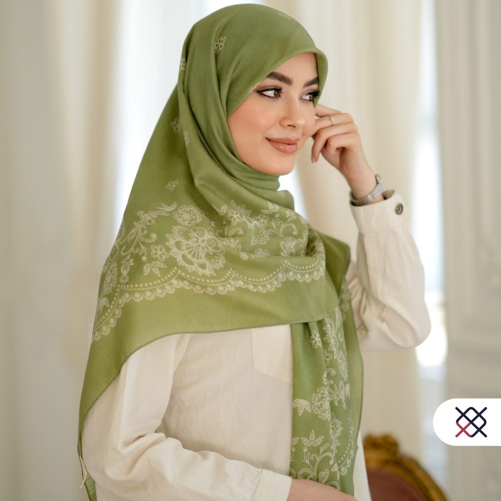 روسری اوساکا سبزماچا (سبدی)