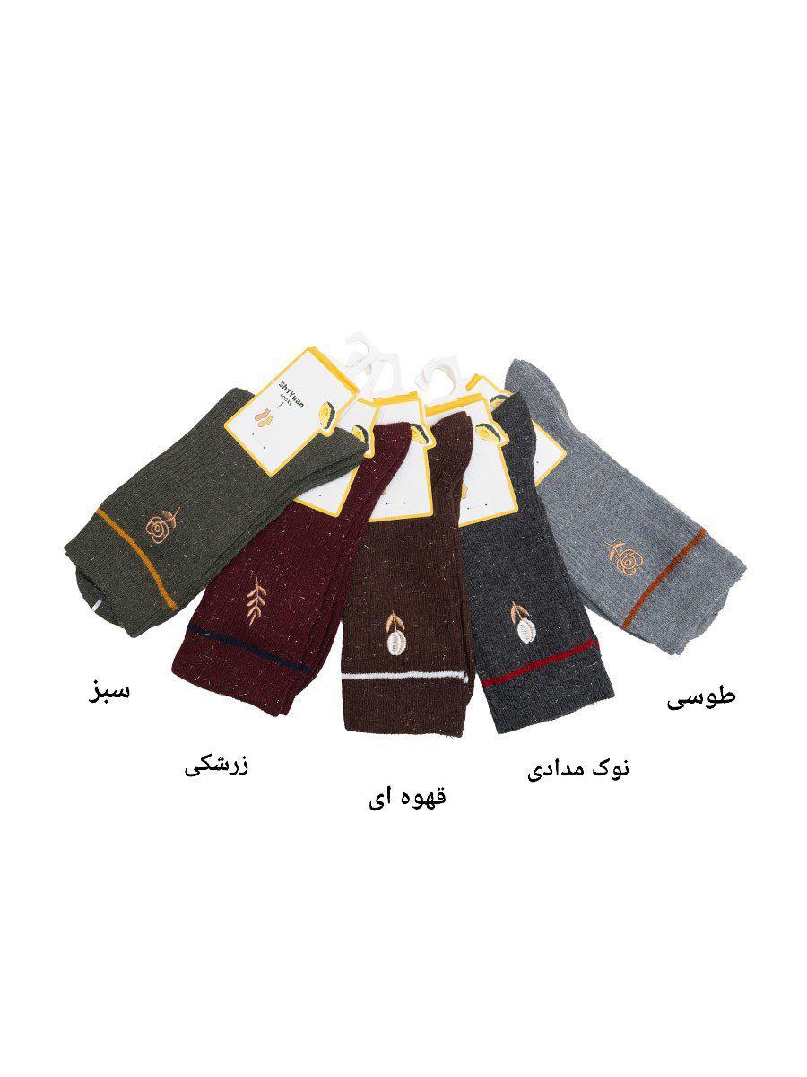 جوراب کبریتی گلدوزی