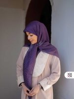 روسری سپینود بنفش (نخ ابریشم)