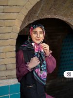 روسری فرنگیس (ساتن ابریشم) - Image 2
