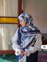 روسری هُمای (ساتن ابریشم - رنگ‌بندی)