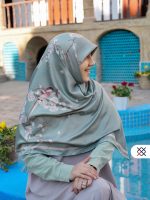 روسری کتایون سبز (ساتن ابریشم)