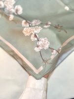 روسری کتایون سبز (ساتن ابریشم) - Image 3