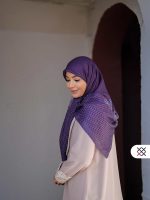 روسری سپینود بنفش (نخ ابریشم) - Image 3