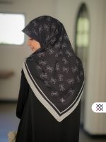 روسری پاپیونیان مشکی (نخی مجلسی)